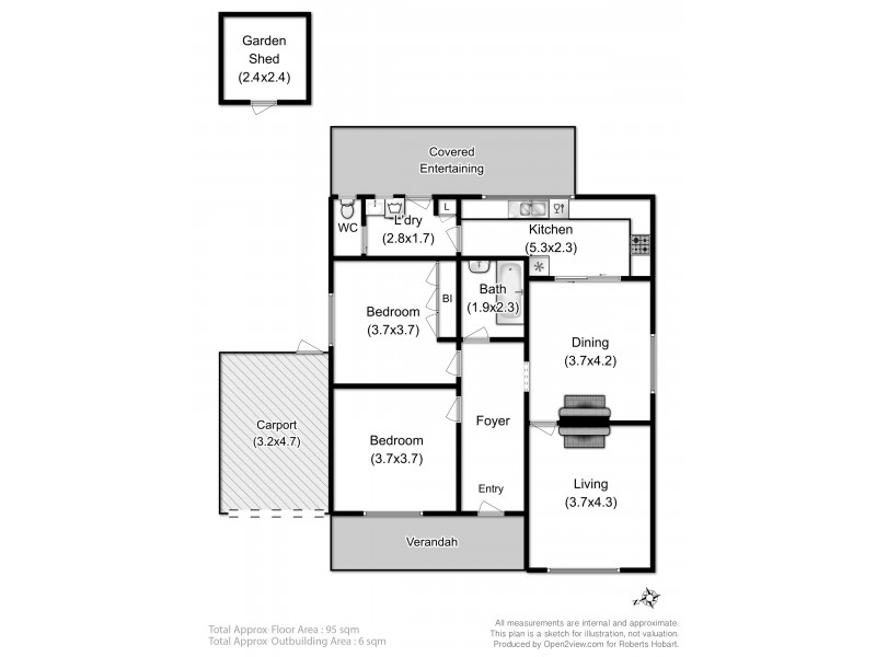 7/7 High Street, Bellerive TAS 7018 Floorplan