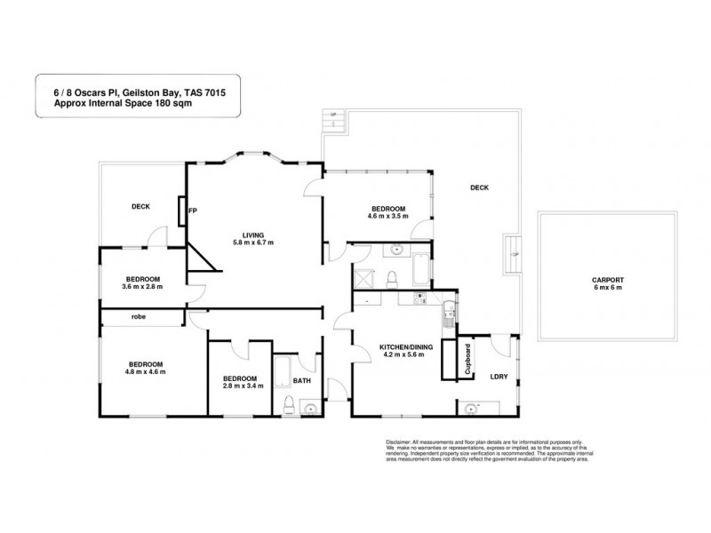 6/8 Oscars Place, Geilston Bay TAS 7015 Floorplan