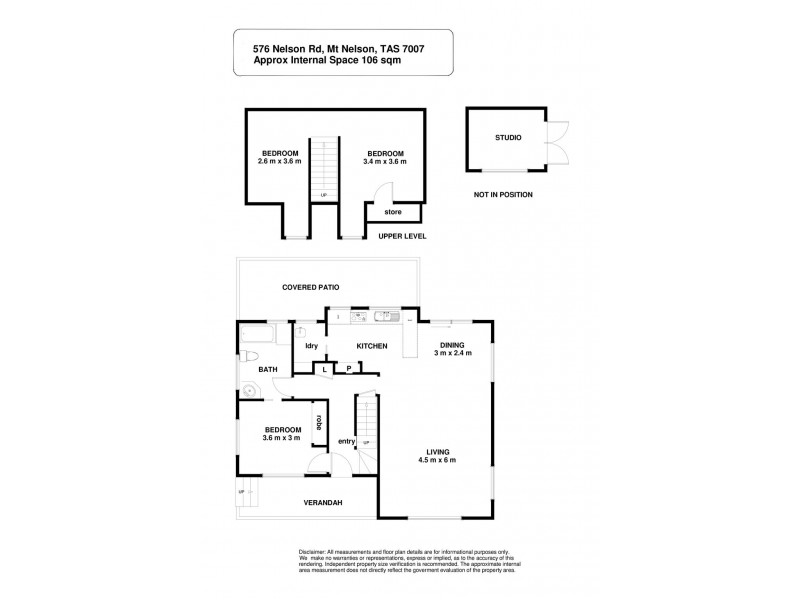 576 Nelson Road, Mount Nelson TAS 7007 Floorplan