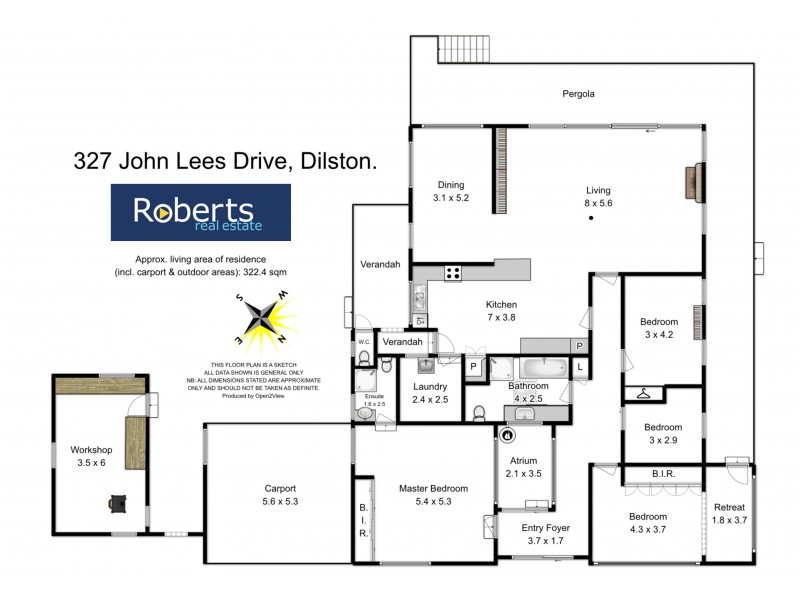 327 John Lees Drive, Dilston TAS 7252 Floorplan