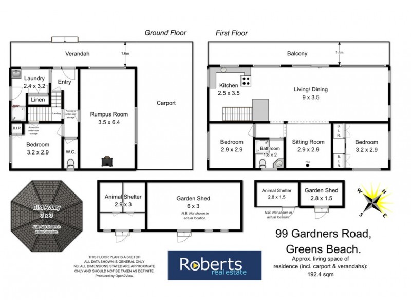 99 Gardners Road, Greens Beach TAS 7270 Floorplan