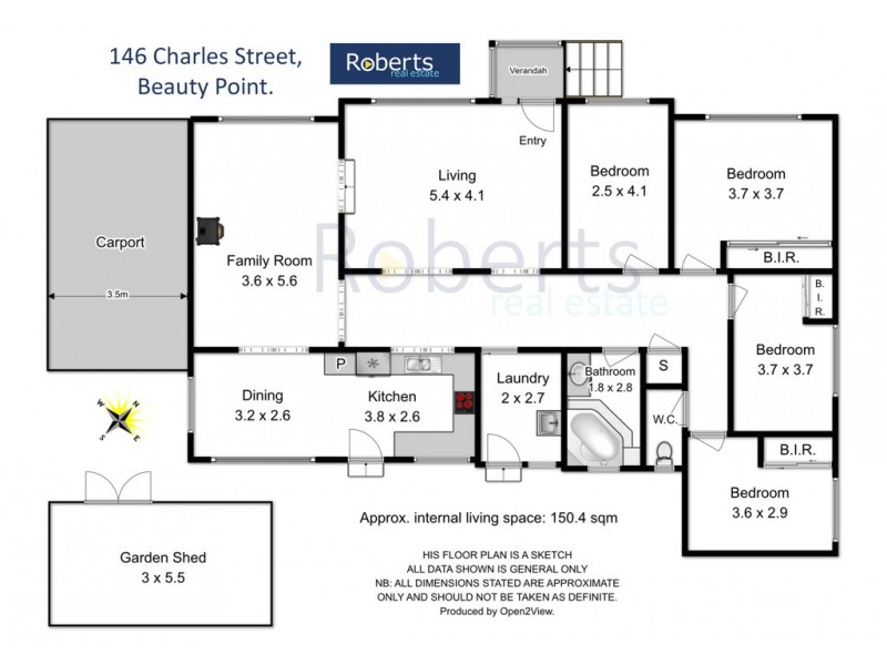 146 Charles Street, Beauty Point TAS 7270 Floorplan