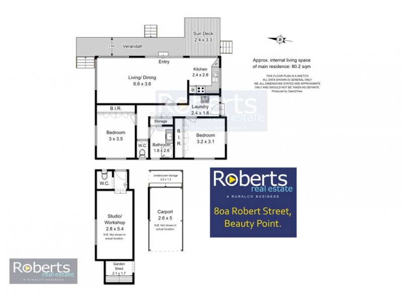 80a Robert Street, Beauty Point TAS 7270 Floorplan