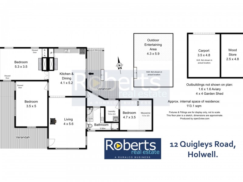 12 Quigleys Road, Holwell TAS 7275 Floorplan