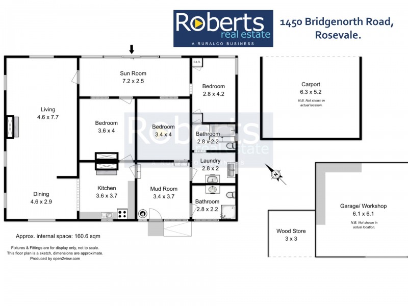 1450 Bridgenorth Road, Rosevale TAS 7292 Floorplan