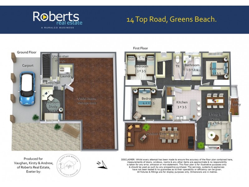 14 Top Road, Greens Beach TAS 7270 Floorplan