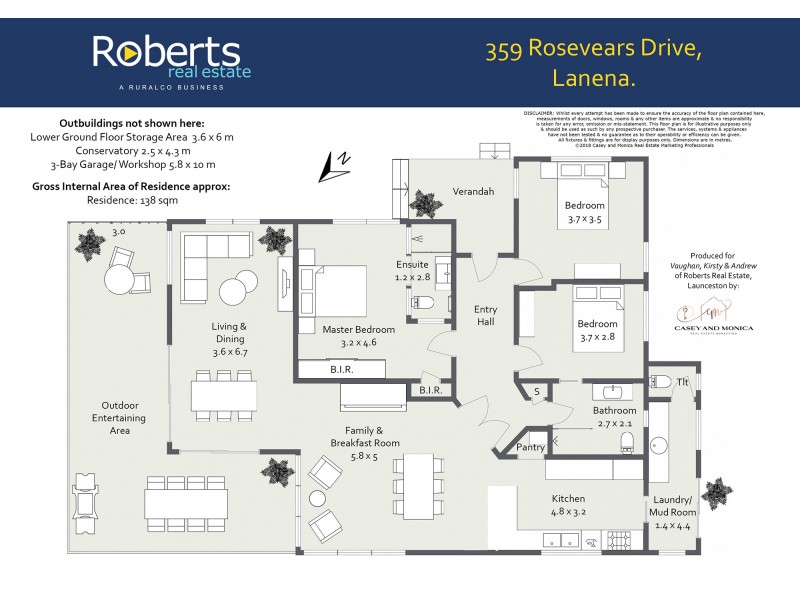 359 Rosevears Drive, Lanena TAS 7275 Floorplan