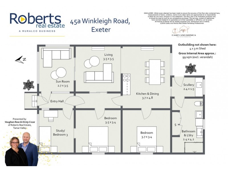 45a Winkleigh Road, Exeter TAS 7275 Floorplan