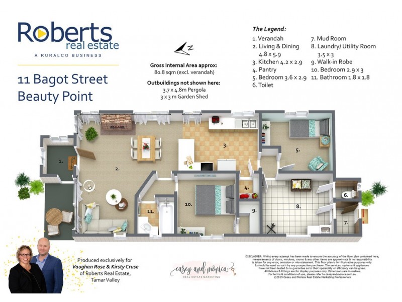 11 Bagot Street, Beauty Point TAS 7270 Floorplan