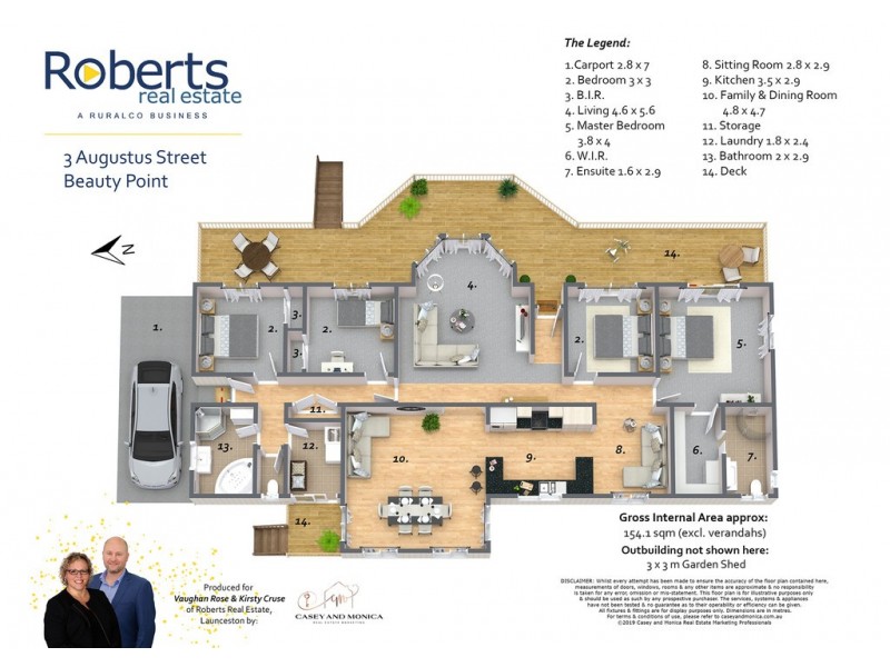 3 Augustus Street, Beauty Point TAS 7270 Floorplan