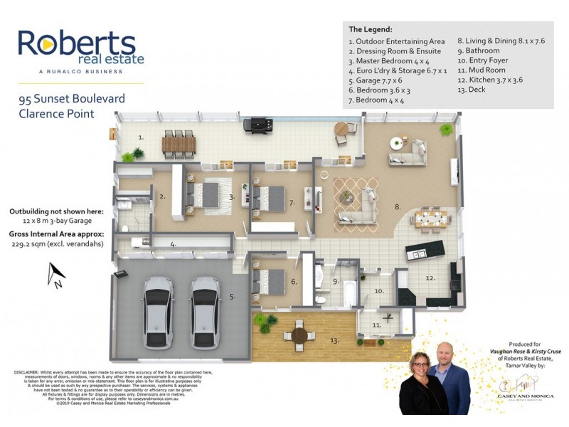 95 Sunset Boulevard, Clarence Point TAS 7270 Floorplan