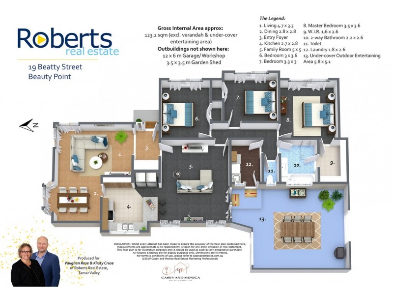 19 Beatty Street, Beauty Point TAS 7270 Floorplan