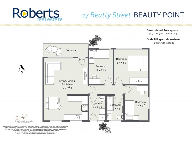 17 Beatty Street, Beauty Point TAS 7270 Floorplan