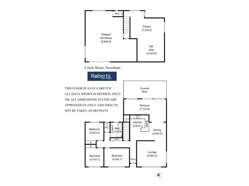 5 Julie Crescent, Newnham TAS 7248 Floorplan