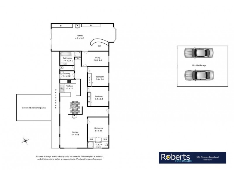 586 Greens Beach Road, York Town TAS 7270 Floorplan