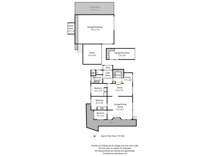 1 Old Coach Road, Gravelly Beach TAS 7276 Floorplan