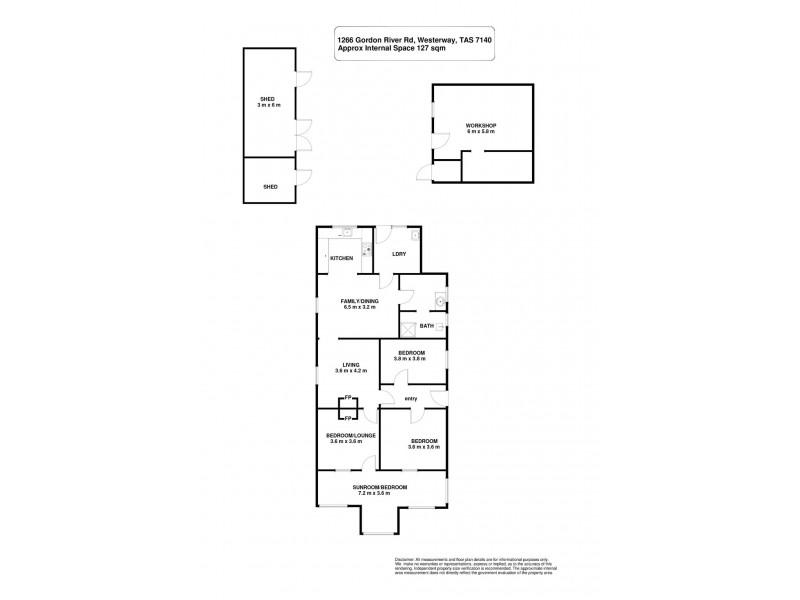1266 Gordon River Road, Westerway TAS 7140 Floorplan