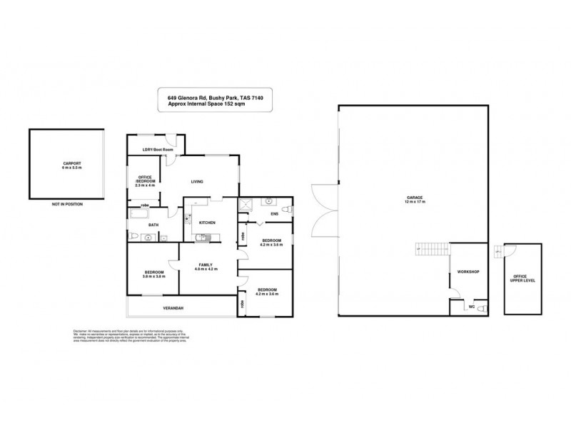 649 Gordon River Road, Bushy Park TAS 7140 Floorplan