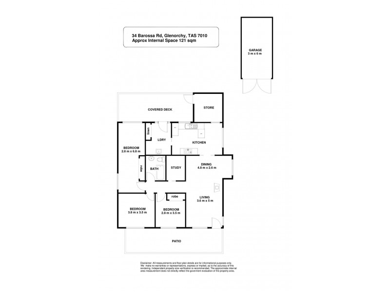 34 Barossa Road, Glenorchy TAS 7010 Floorplan
