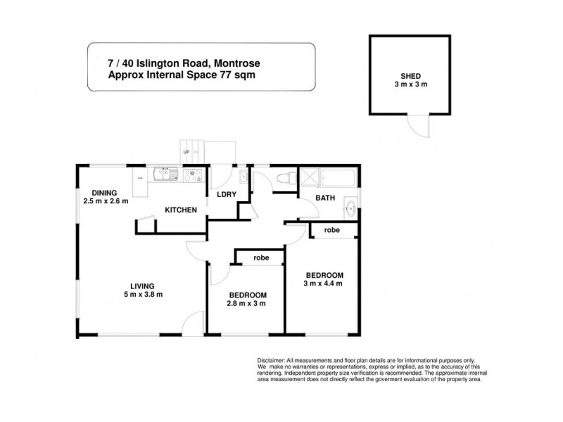 7/40 Islington Road, Montrose TAS 7010 Floorplan