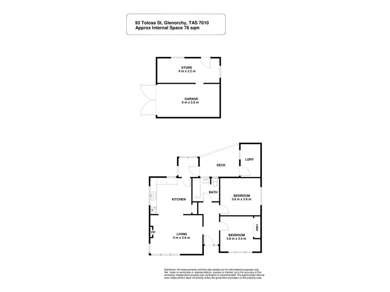 93 Tolosa Street, Glenorchy TAS 7010 Floorplan
