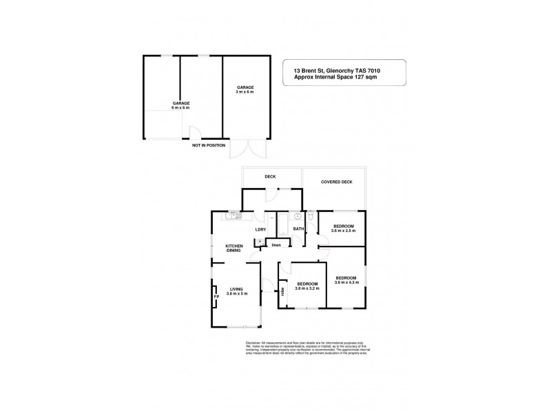 13 Brent Street, Glenorchy TAS 7010 Floorplan