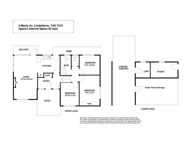 4 Manly Avenue, Lindisfarne TAS 7015 Floorplan