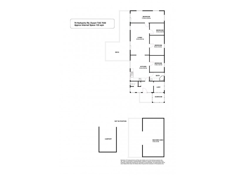 79 Harbachs Road, Dysart TAS 7030 Floorplan