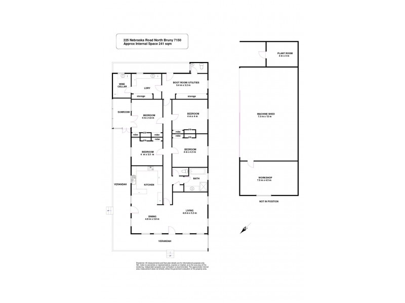 225 Nebraska Road, North Bruny TAS 7150 Floorplan