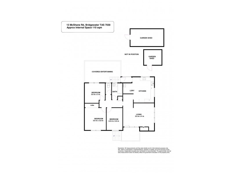 13 McShane Road, Bridgewater TAS 7030 Floorplan