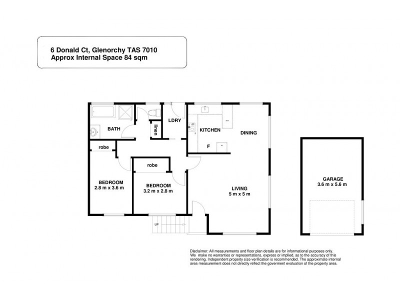 1 and 2/6 Donald Court, Glenorchy TAS 7010 Floorplan