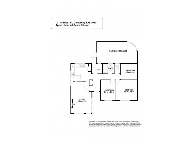 10/48 Brent Street, Glenorchy TAS 7010 Floorplan