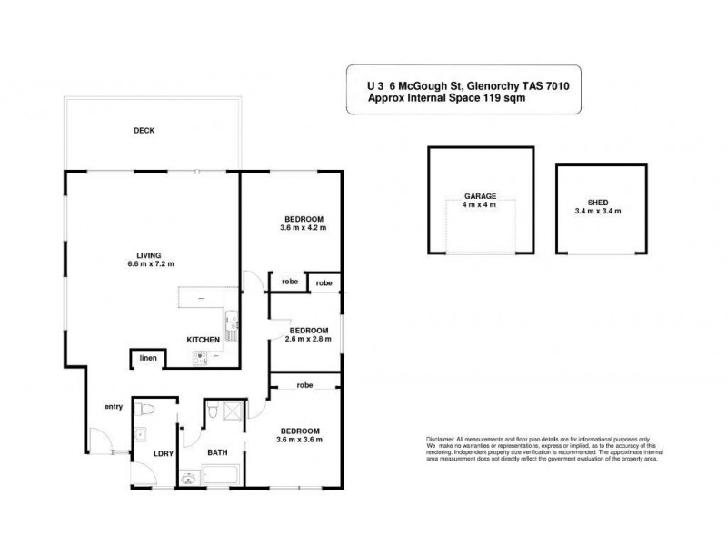 3/6 McGough Street, Glenorchy TAS 7010 Floorplan