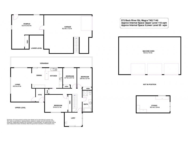 572 Back River Road, Magra TAS 7140 Floorplan