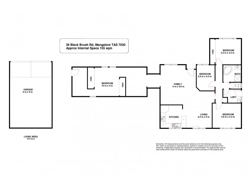 39 Blackbrush Road, Mangalore TAS 7030 Floorplan