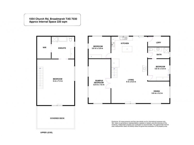 1054 Church Road, Broadmarsh TAS 7030 Floorplan