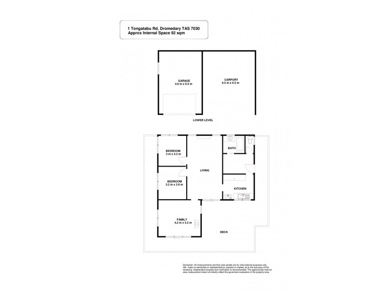1 Tongatabu Road, Dromedary TAS 7030 Floorplan