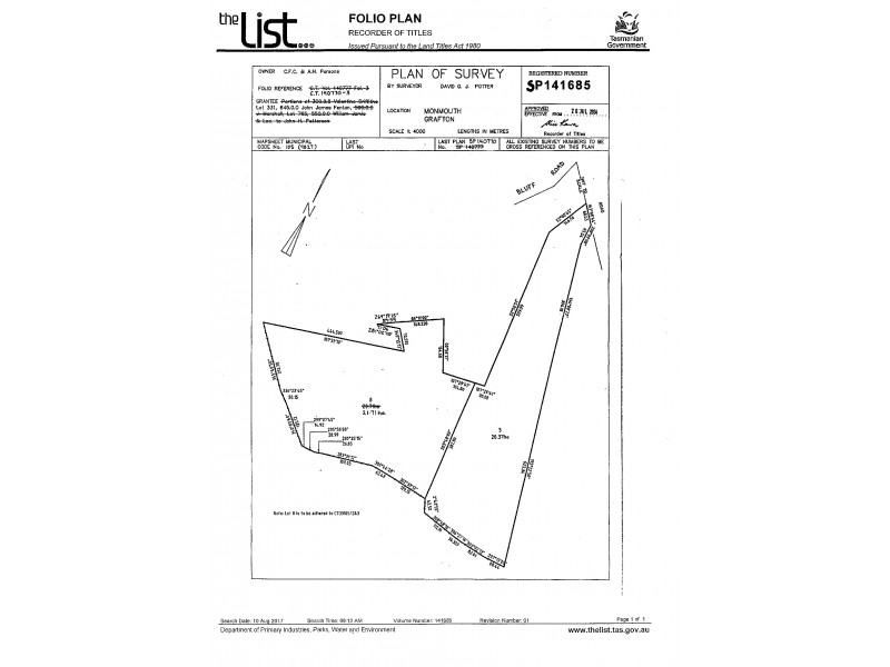 Lot 3 Parsons Road, Gretna TAS 7140 Floorplan