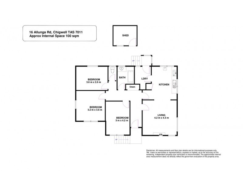 16 Allunga Road, Chigwell TAS 7011 Floorplan
