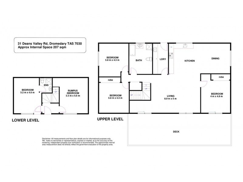 31 Deans Valley Road, Dromedary TAS 7030 Floorplan