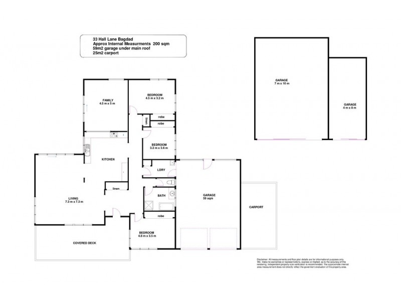 33 Hall Lane, Bagdad TAS 7030 Floorplan