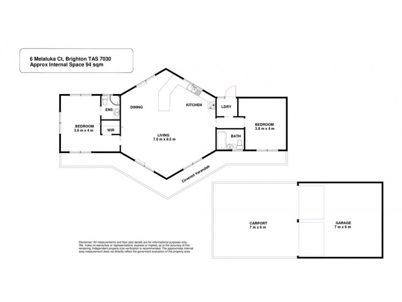 6 Melaluka Court, Brighton TAS 7030 Floorplan