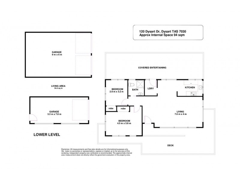 120 Dysart Drive, Dysart TAS 7030 Floorplan