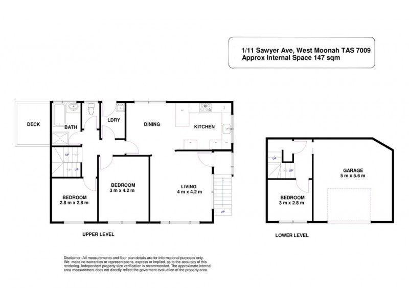 1/11 Sawyer Avenue, West Moonah TAS 7009 Floorplan