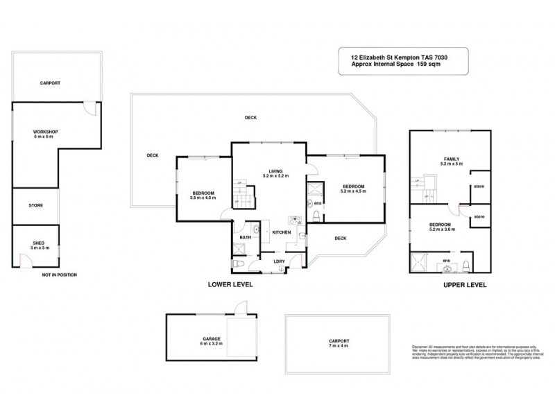 12 Elizabeth Street, Kempton TAS 7030 Floorplan