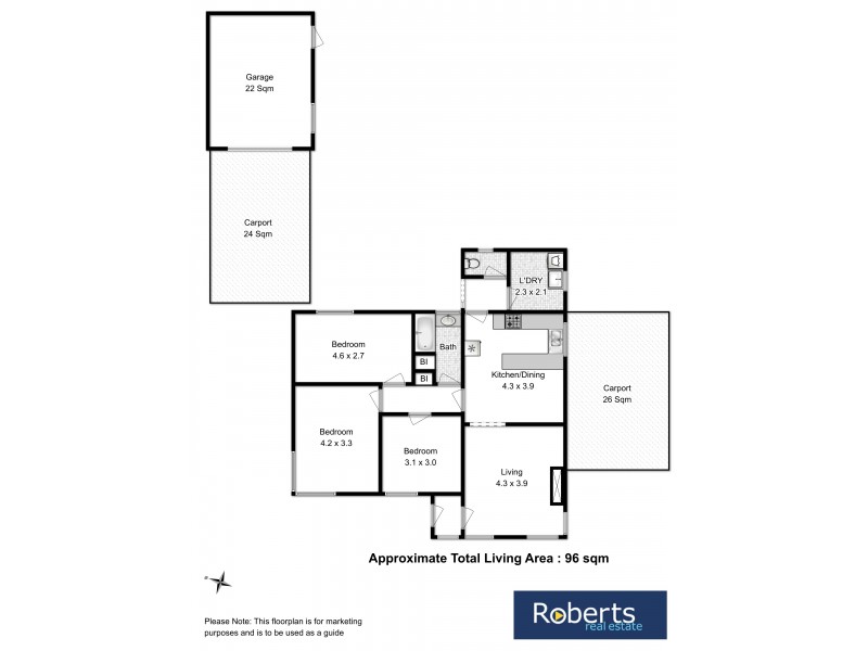 9 Fourth Avenue, New Norfolk TAS 7140 Floorplan