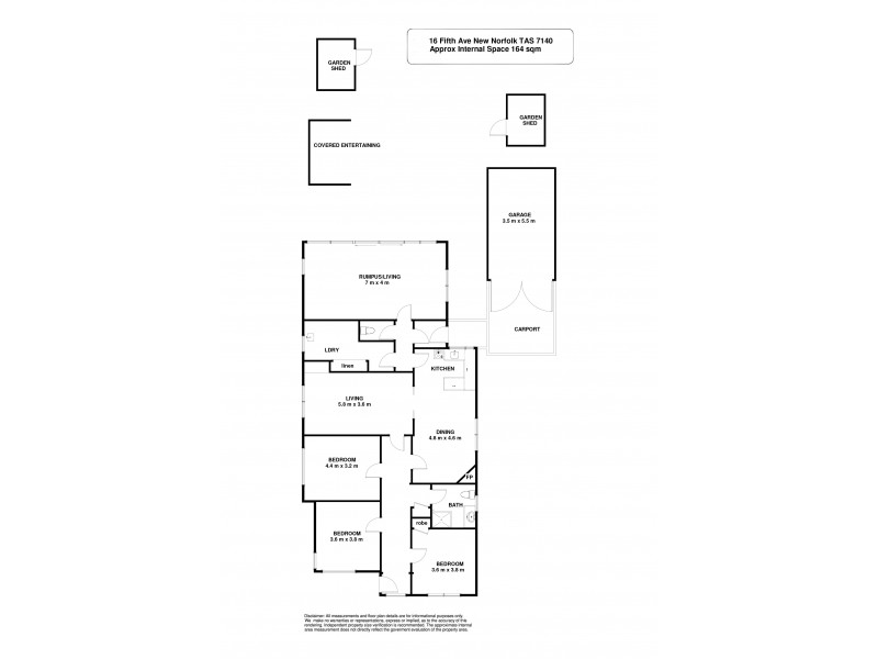 16 Fifth Avenue, New Norfolk TAS 7140 Floorplan