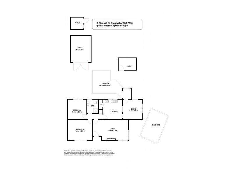 19 Stansall Street, Glenorchy TAS 7010 Floorplan