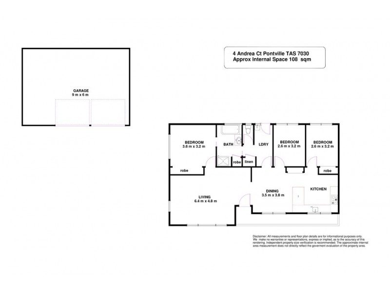 4 Andrea Court, Pontville TAS 7030 Floorplan