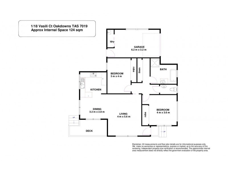 1/18 Vasili Court, Oakdowns TAS 7019 Floorplan